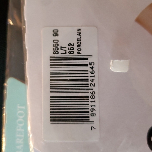 2-LUPO BRAZIL Light Control Panty hose barefoot Toe porcelain & Bare NWT L/T - Picture 10 of 10